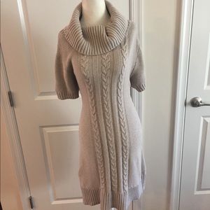 Tan sweater dress
